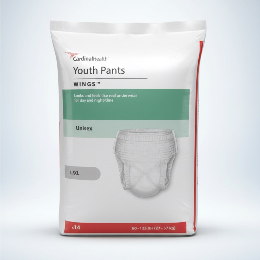 Unisex White Youth Pants